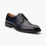 Base London SLEEVE Mens Shoes Navy side view showcasing leather upper and lace-up closure.