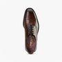 Base London LAPEL Mens Shoes Brown top view showing lace-up Oxford style with leather upper.