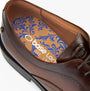 Base London LAPEL Mens Shoes Brown detail view showcasing the stylish leather interior.