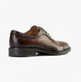 Base London LAPEL Mens Shoes Wine side view showing leather upper and lace-up design.