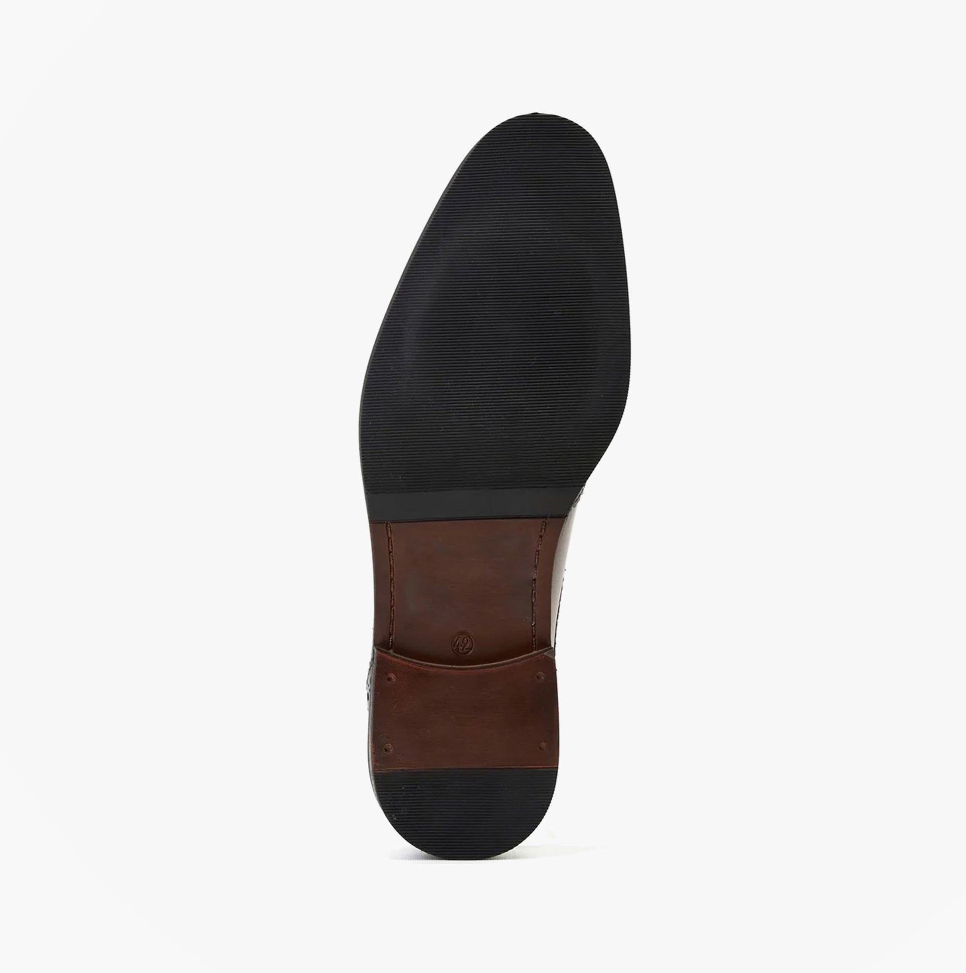 Base London LAPEL Mens Shoes Wine sole view showing TPR material and low top design.