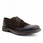 Base London NITROGEN Mens Shoes Greasy Brown side view showing leather upper and lace-up closure.