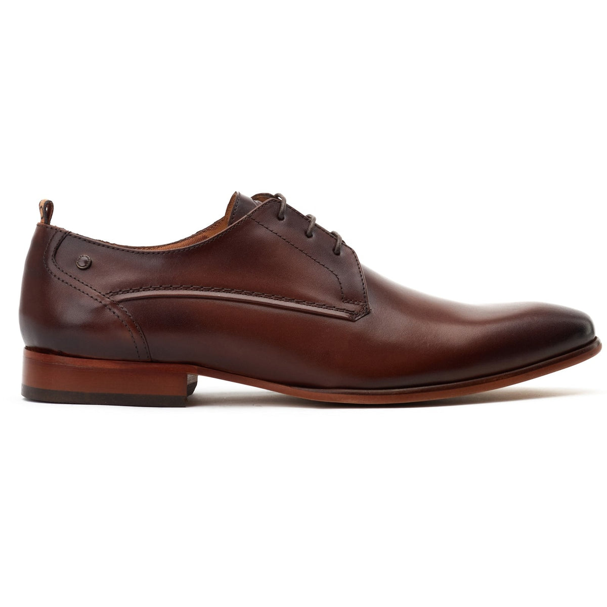 Base London GAMBINO EXCEL Mens Derby Shoes Dark Brown