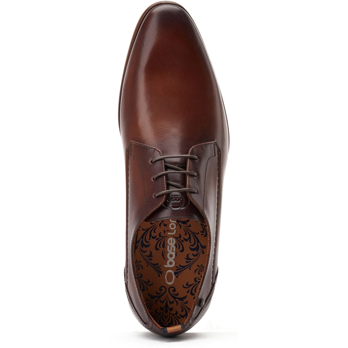 Base London GAMBINO EXCEL Mens Derby Shoes Dark Brown
