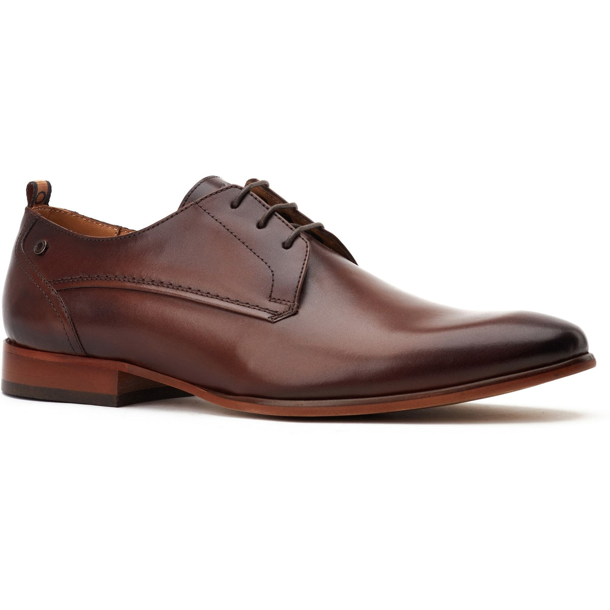 Base London GAMBINO EXCEL Mens Derby Shoes Dark Brown