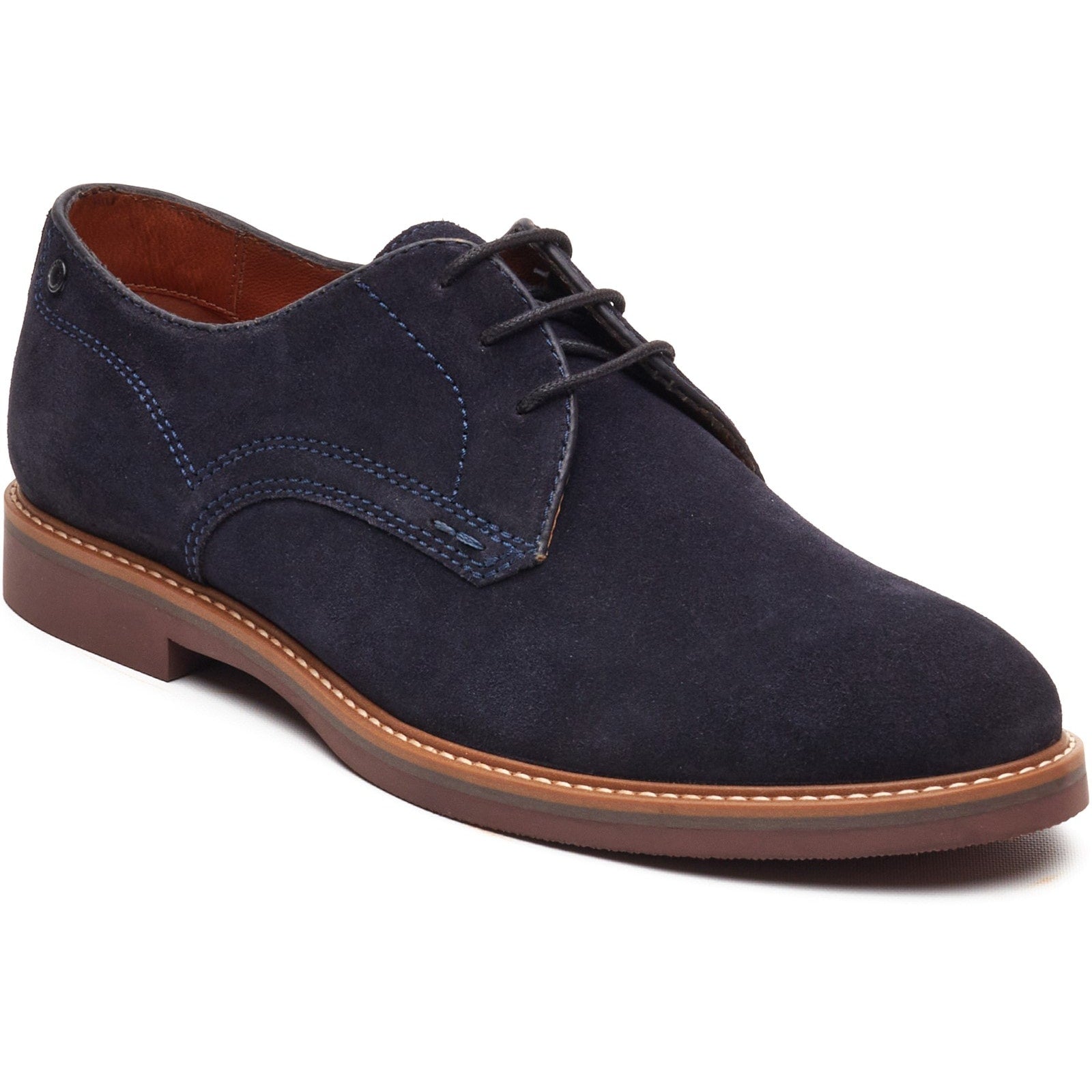 Base London STRAND Mens Derby Shoes Navy