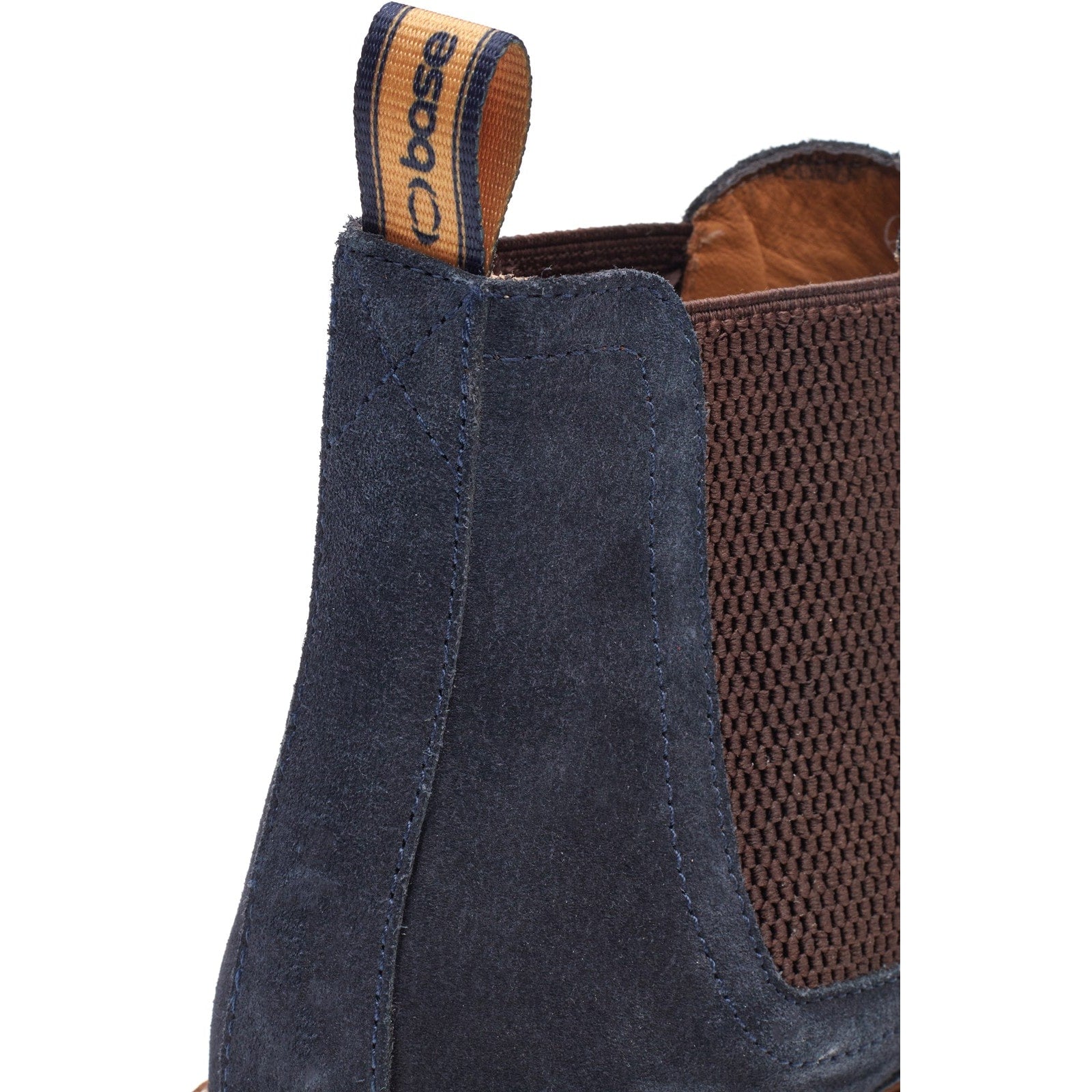 Base London SUSSEX Mens Chelsea Boots Navy