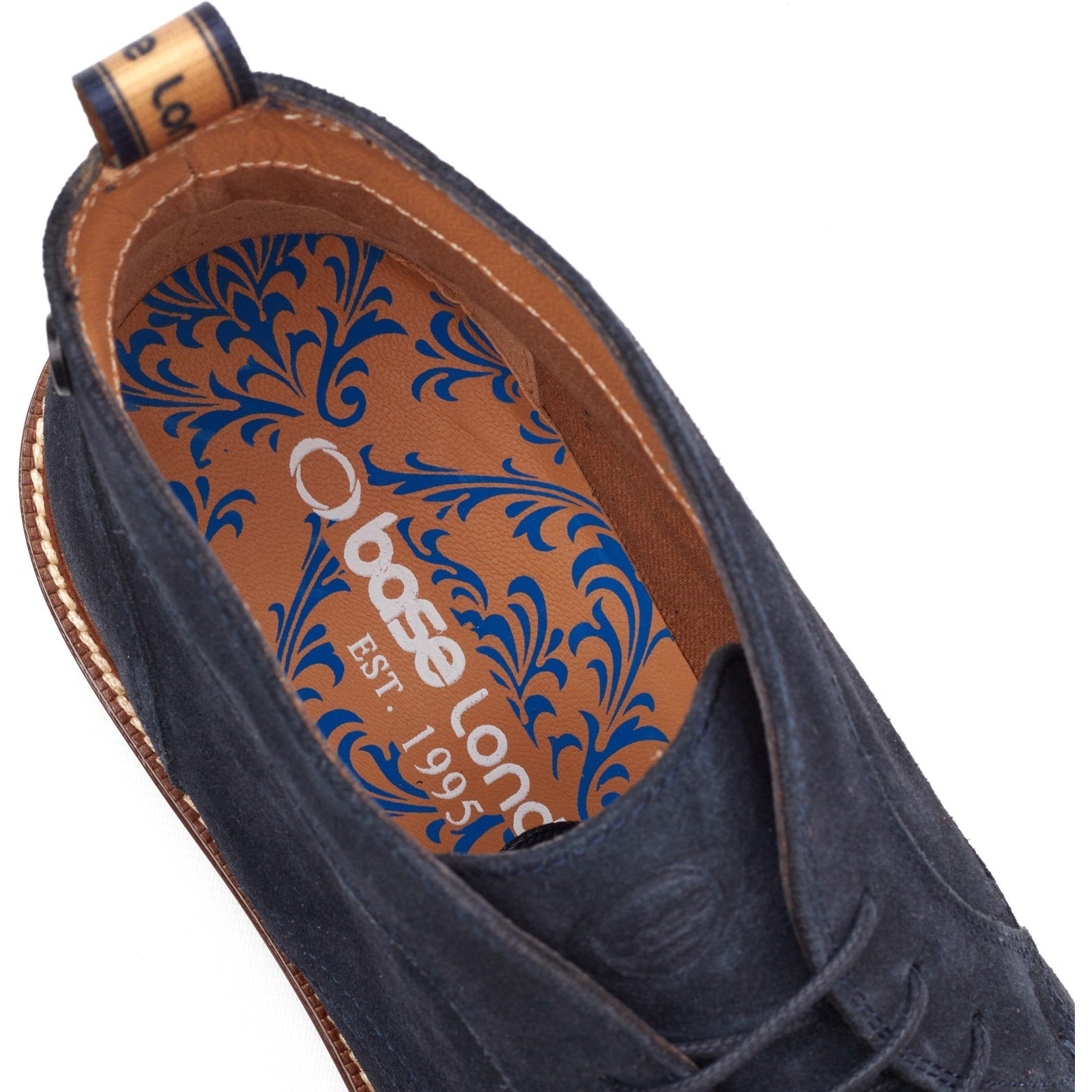 Base London LINCOLN Mens Chukka Boots Navy