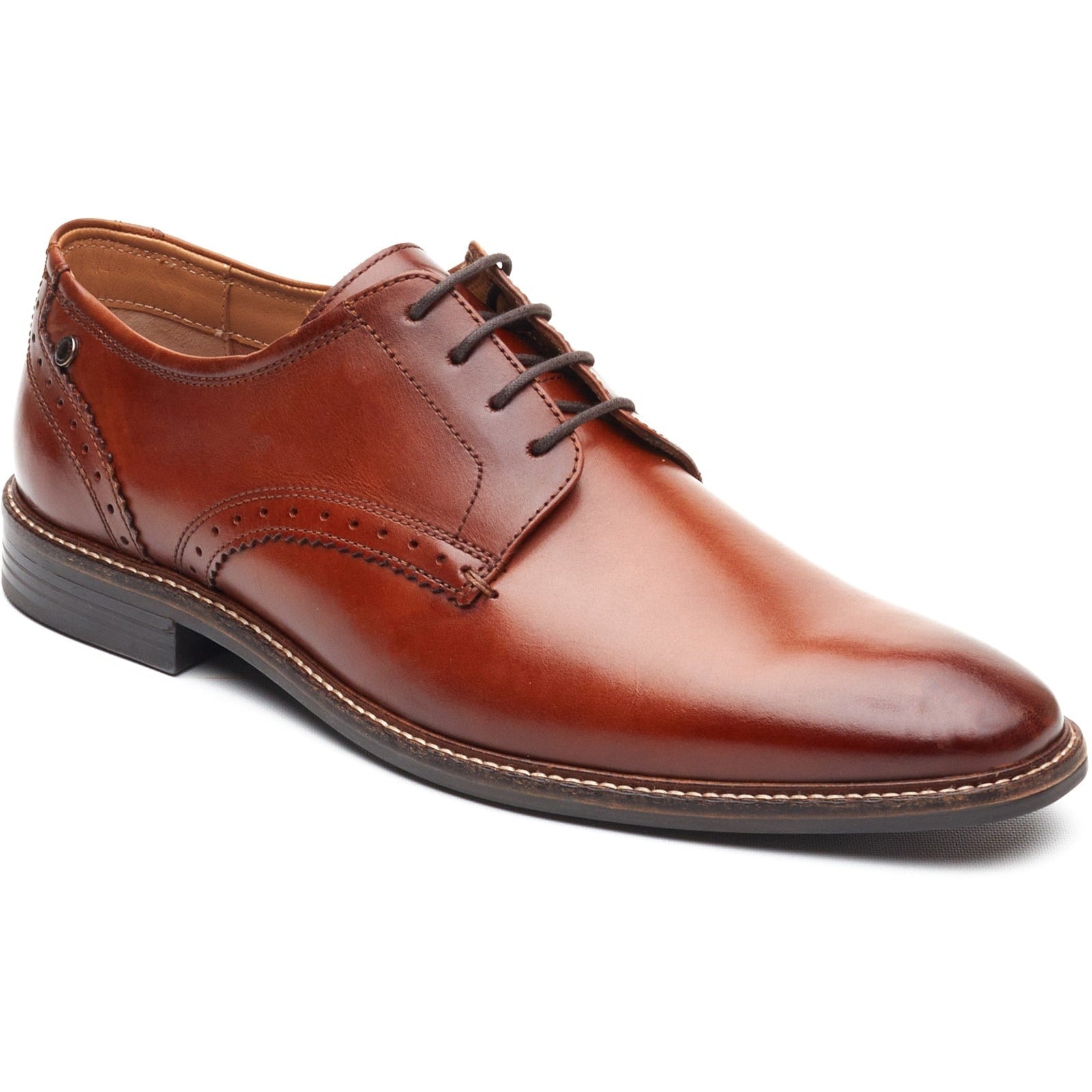 Base London ETON Mens Derby Shoes Tan