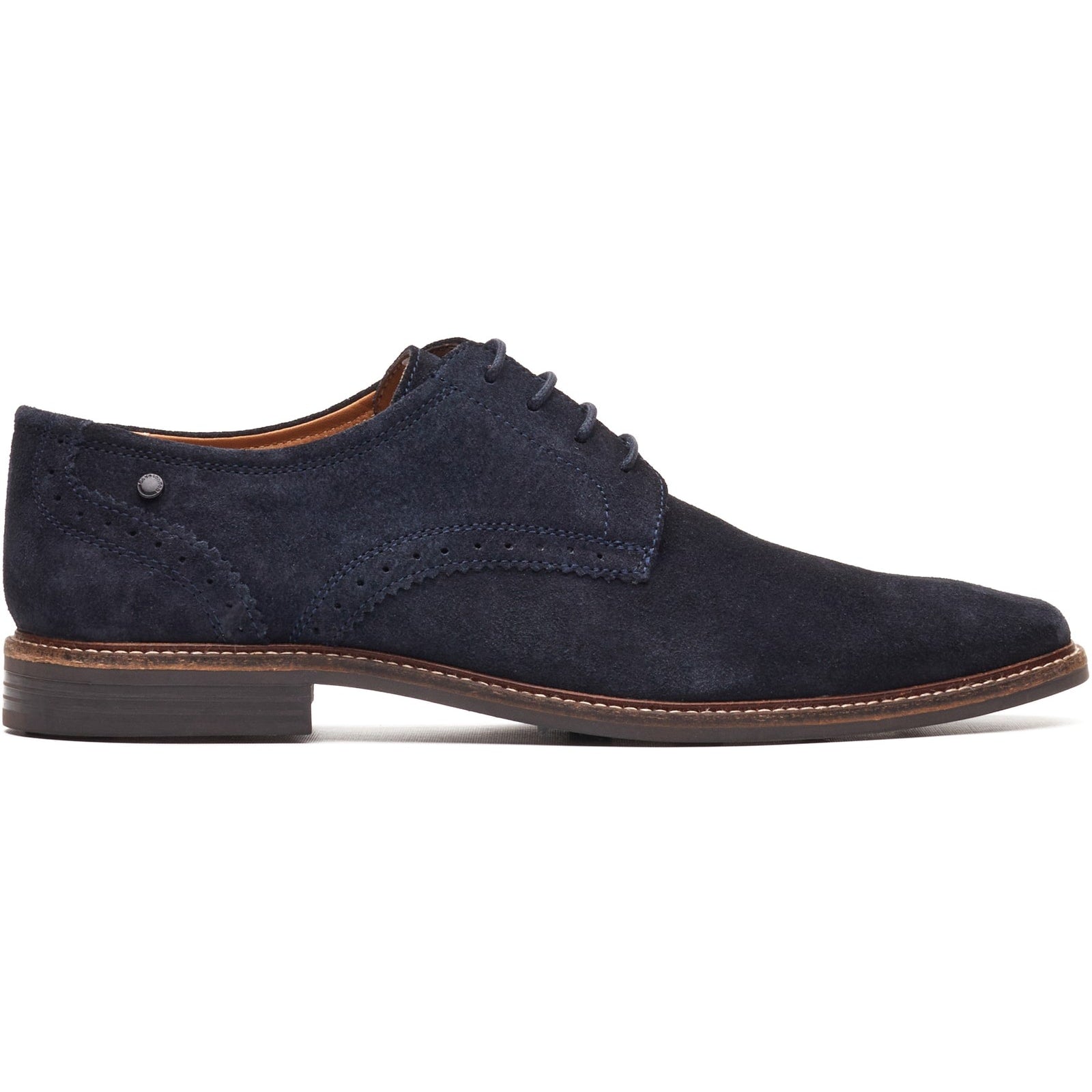 Base London ETON Mens Derby Shoes Navy