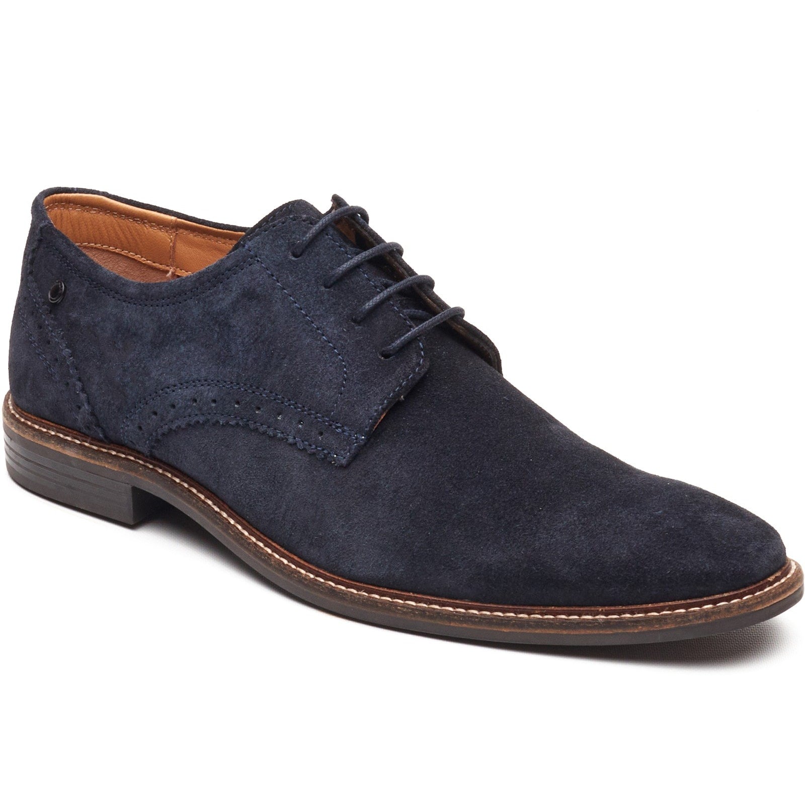 Base London ETON Mens Derby Shoes Navy