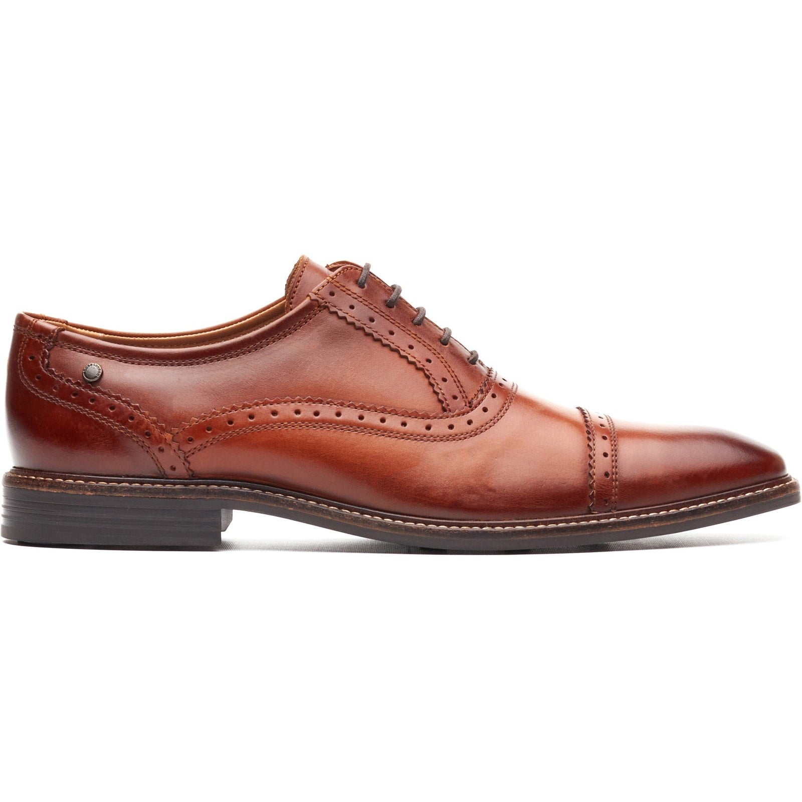 Base London ASCOT Mens Oxford Shoes Tan