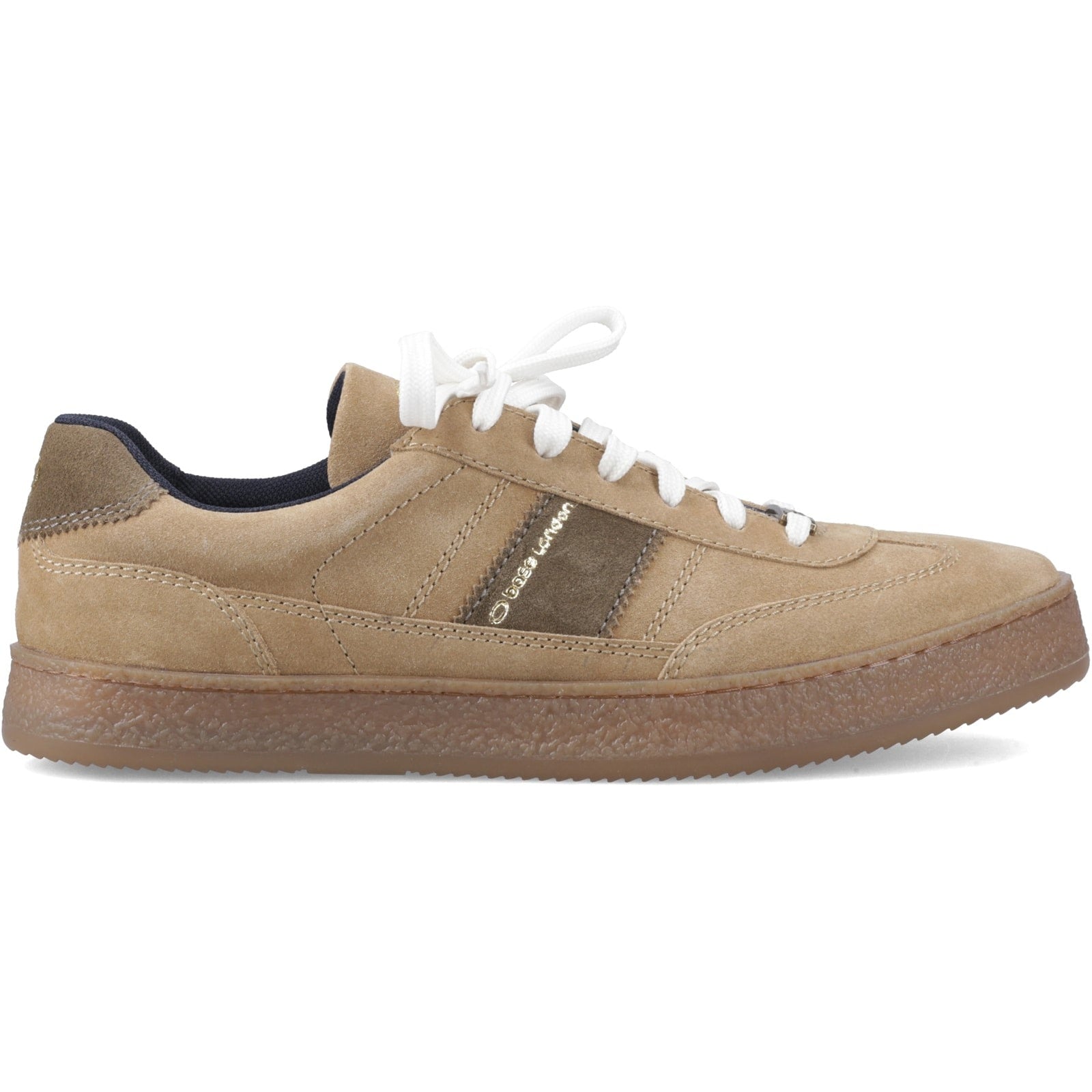 Base London BANKSY Mens Court Trainers Camel