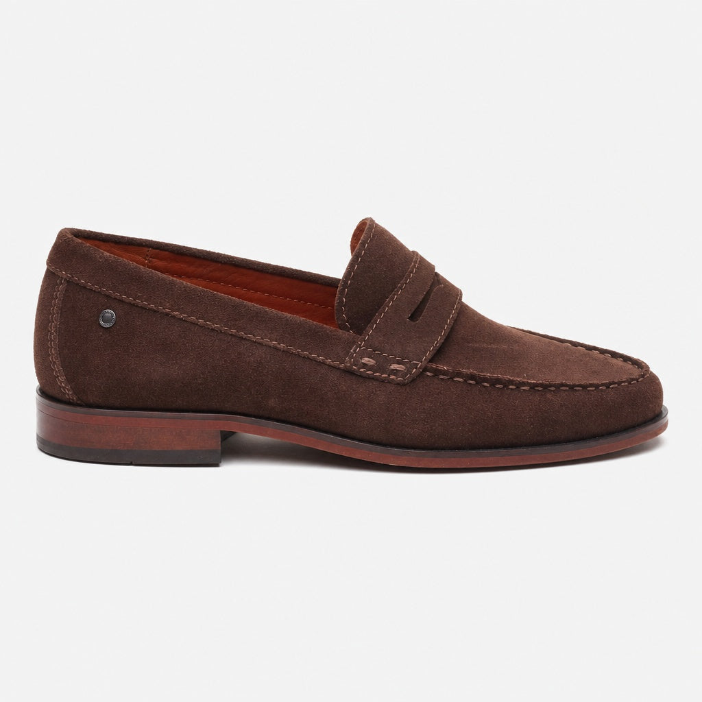 Base London SLATE Mens Loafer Shoes Brown