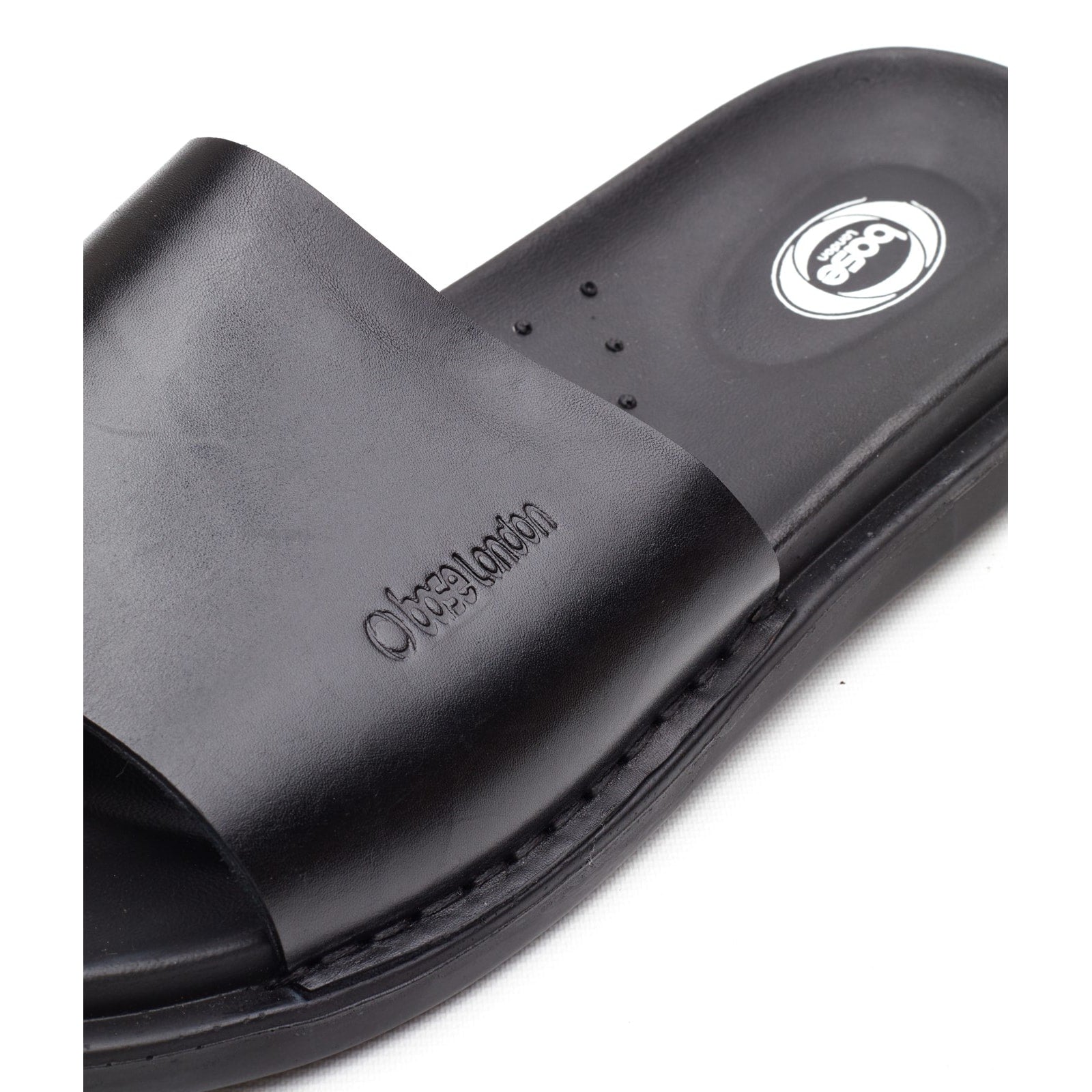 Base London ALBANY Mens Sliders Black