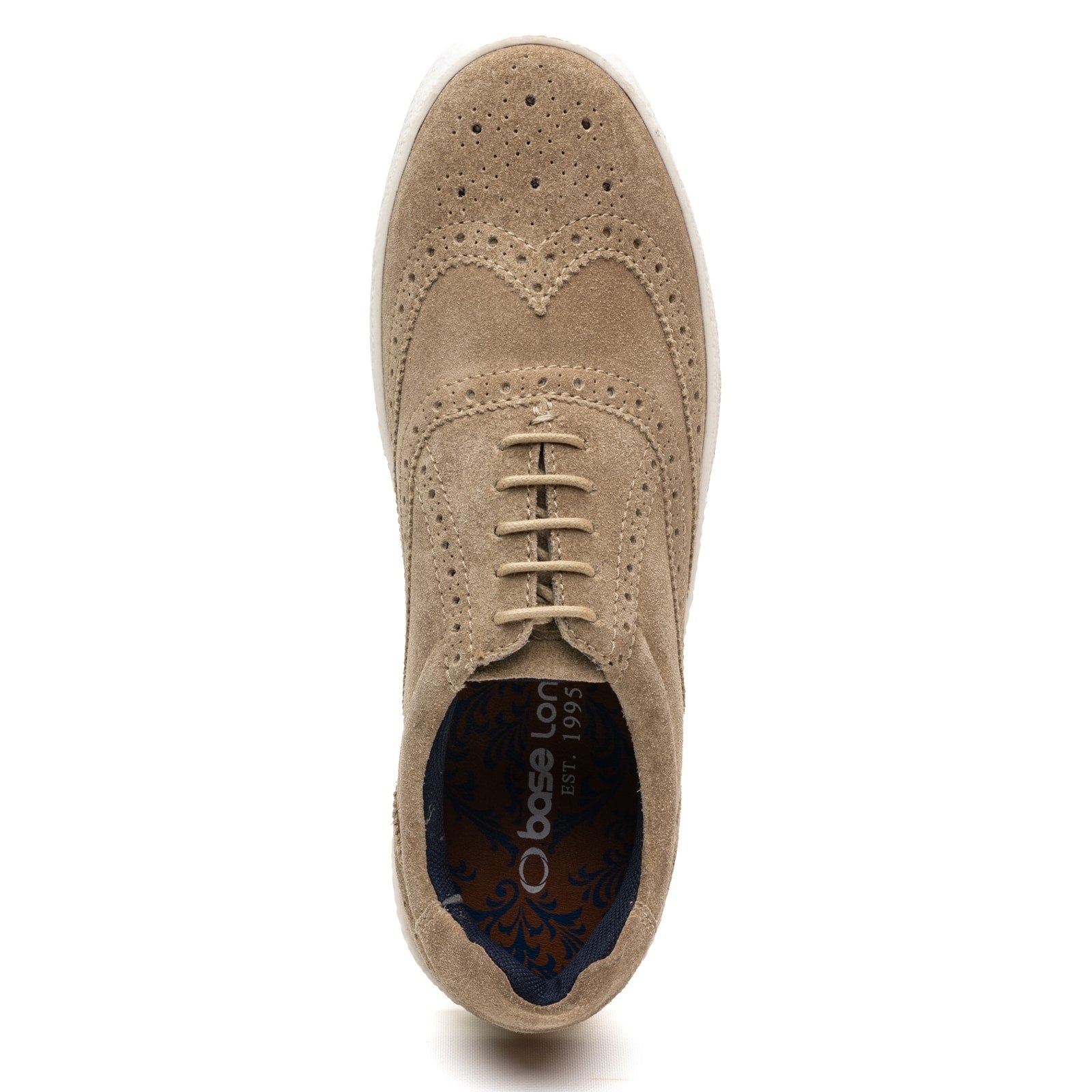 Base London CHRISTO Mens Court Trainers Taupe