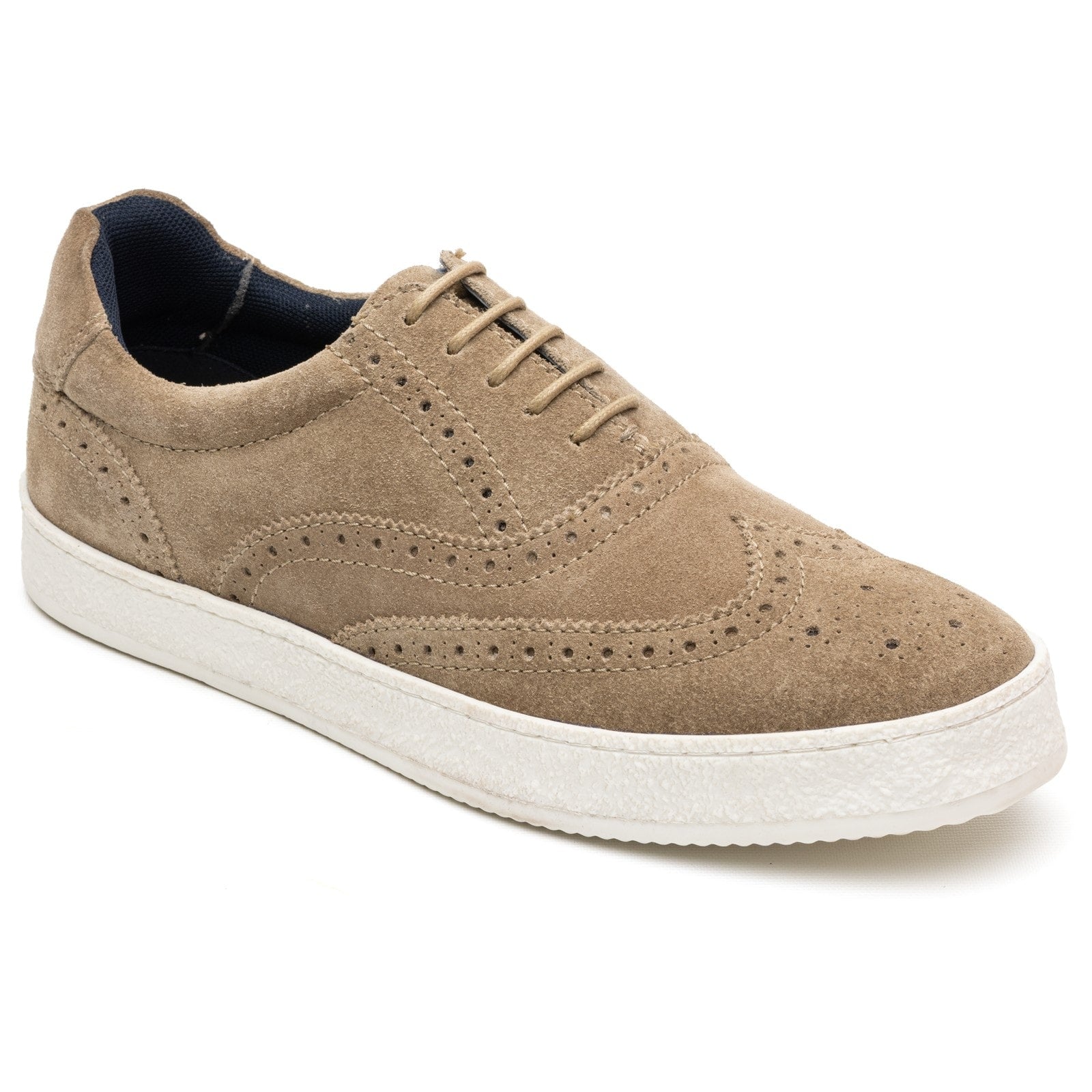 Base London CHRISTO Mens Court Trainers Taupe
