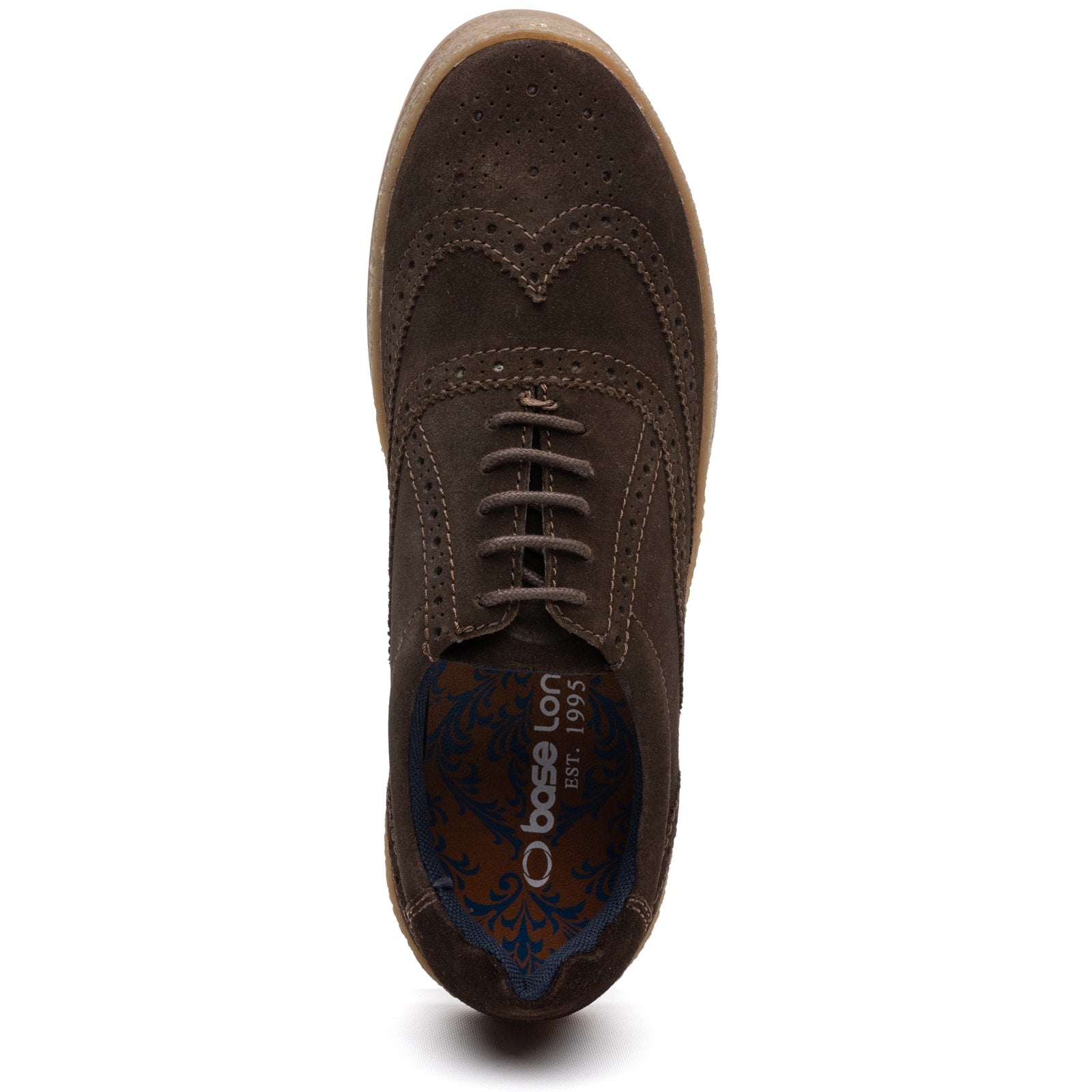Base London CHRISTO Mens Court Trainers Brown