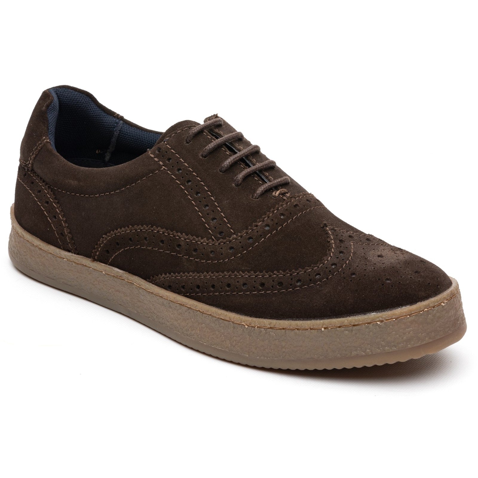 Base London CHRISTO Mens Court Trainers Brown