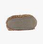 Bedroom Athletics COLE Womens Slipper Boots Weasel bottom view showing rubber sole and faux fur detail.