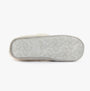 Bedroom Athletics DIANA Womens Moccasins Grey/Pink Check sole view highlighting the textured TPR material and design.