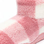 Bedroom Athletics CELESTE Womens Slipper Boots Pink Check detail view of fabric texture and color pattern.
