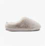 Bedroom Athletics ARIANA Womens Slipper Boots Trace Grey side view showing faux fur upper and slip-on design.
