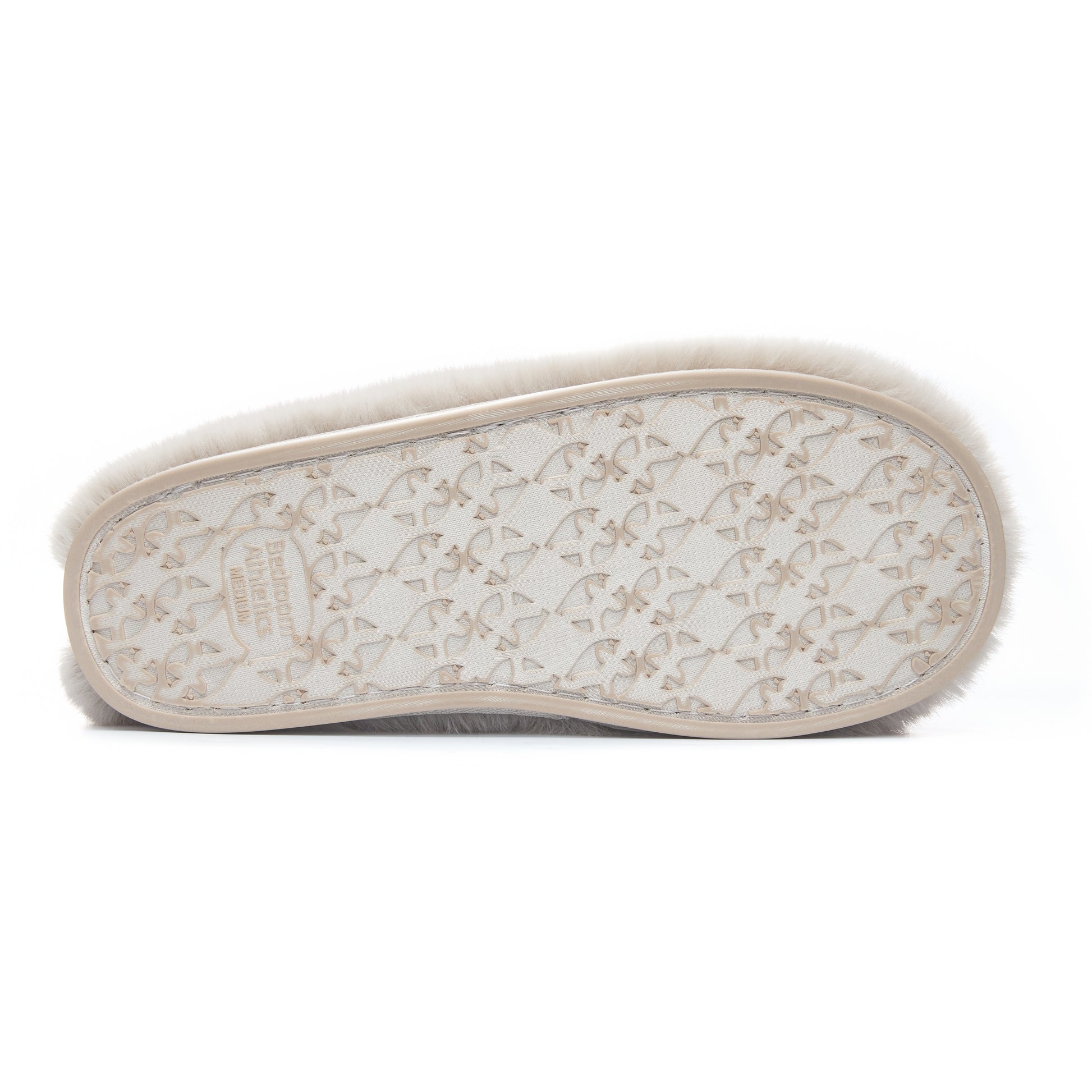 Bedroom Athletics ARIANA Womens Slipper Boots Trace Grey bottom view with a textured sole detail.