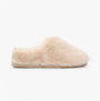 Bedroom Athletics ARIANA Womens Mule Slippers Gingerbread side view faux fur slip-on