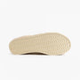 Bedroom Athletics ALICIA Womens Mule Slippers Cream sole view showing rubber material and textured pattern.