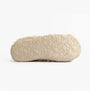 Bedroom Athletics LAUREN Womens Slipper Boots Cream bottom view with synthetic sole design.