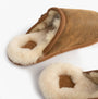 Bedroom Athletics KIEFER Mens Mule Slippers Distressed Coffee detail view showing soft lining and upper design