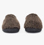 Bedroom Athletics GYLLENHAAL Mens Mule Slippers Washed Dark Chocolate front view showcasing soft textured upper.