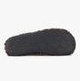 Bedroom Athletics GYLLENHAAL Mens Mule Slippers Washed Dark Chocolate bottom view showing textured sole design.