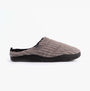 Bedroom Athletics JAMIE Mens Mule Slippers Grey side view showing soft textile upper and rubber sole