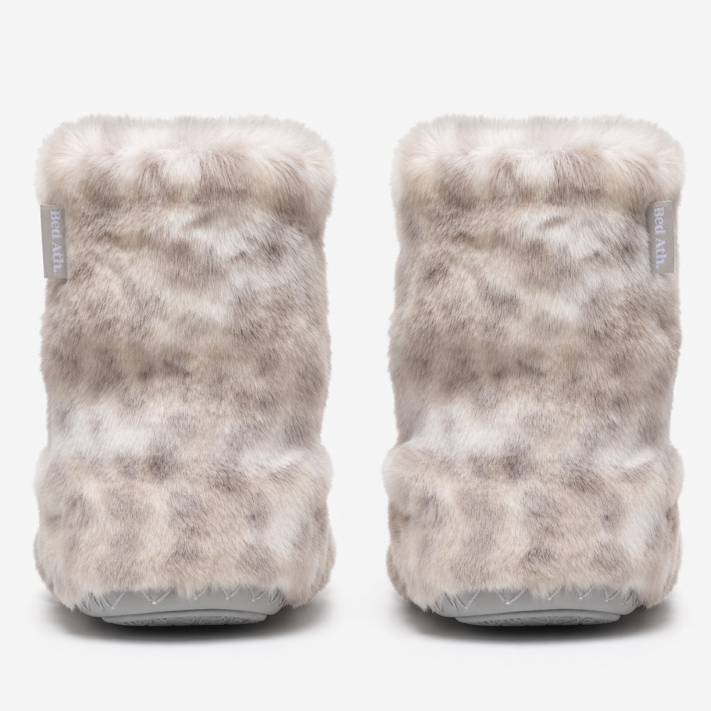 Bedroom Athletics COLE Womens Slipper Boots Grey Leopard