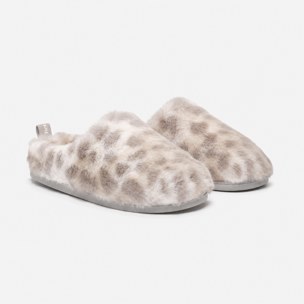 Bedroom Athletics NADINE Womens Mules Grey Leopard