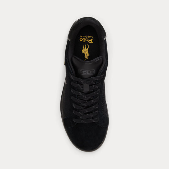 Polo Ralph Lauren Heritage Court Utility Mens Court Trainers Black/Black