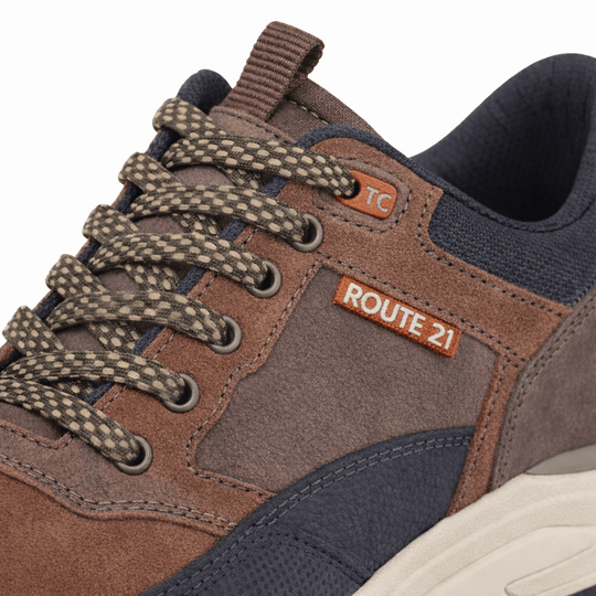 R21 Original M047 Mens Casual Trainers Brown/Black