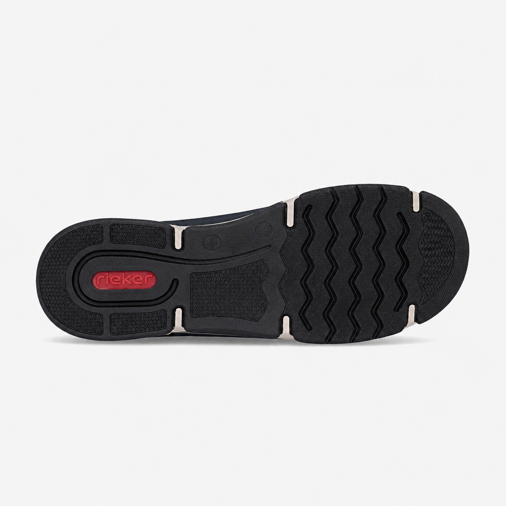 Rieker 45973 Womens Slip-On Trainers Pacific/Black
