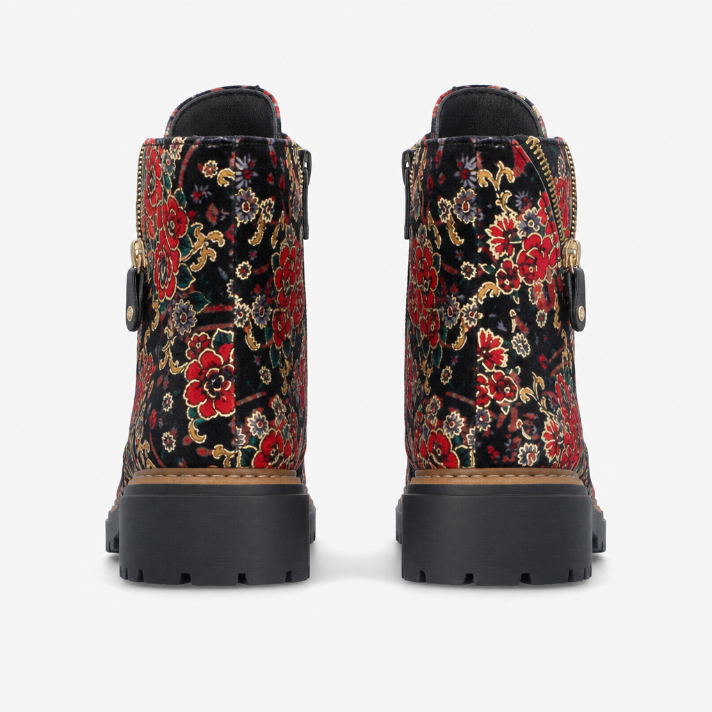 Rieker 72617 Womens Ankle Boots Black-Multi/Black