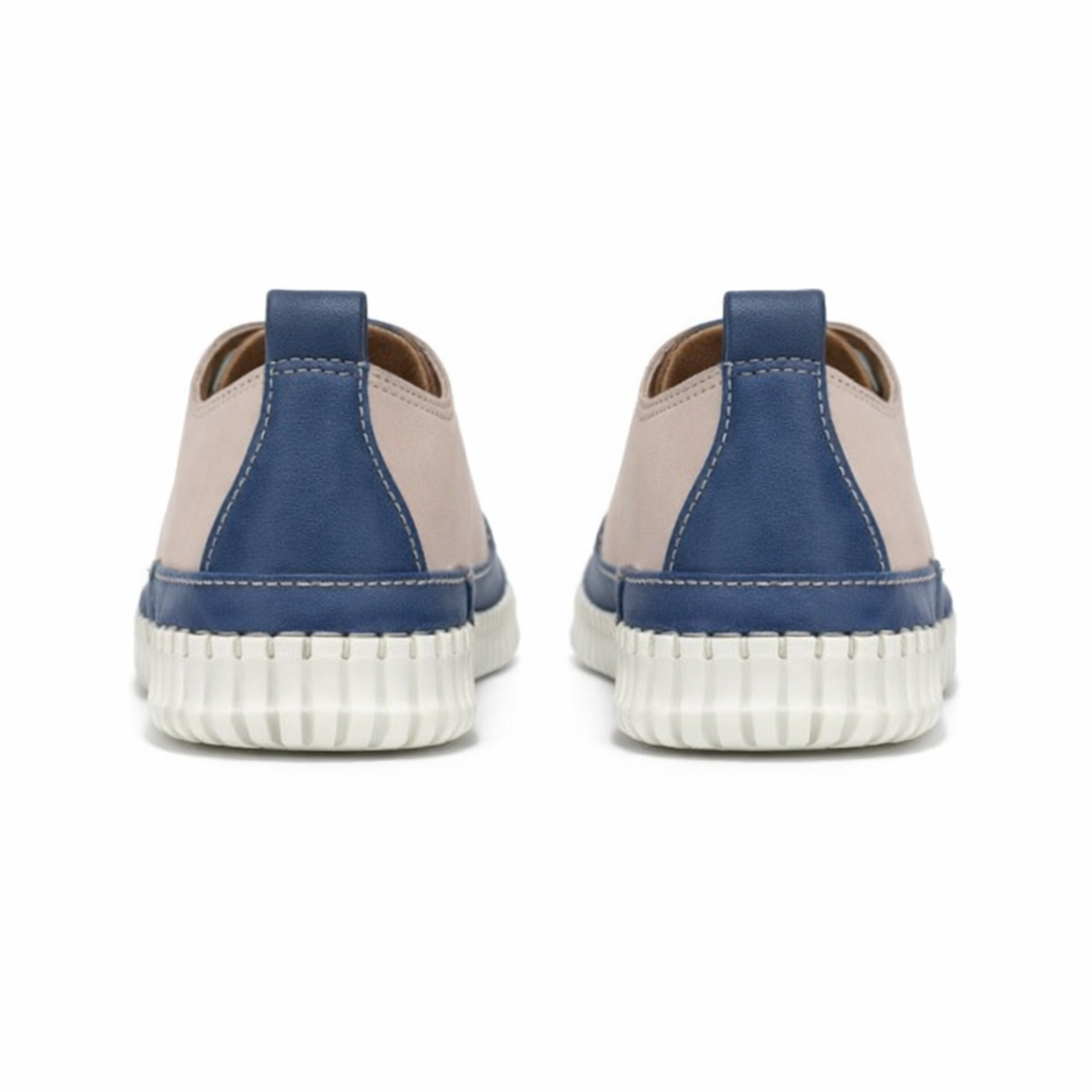 Mod Comfys KATIE Womens Casual Shoes Beige/Blue