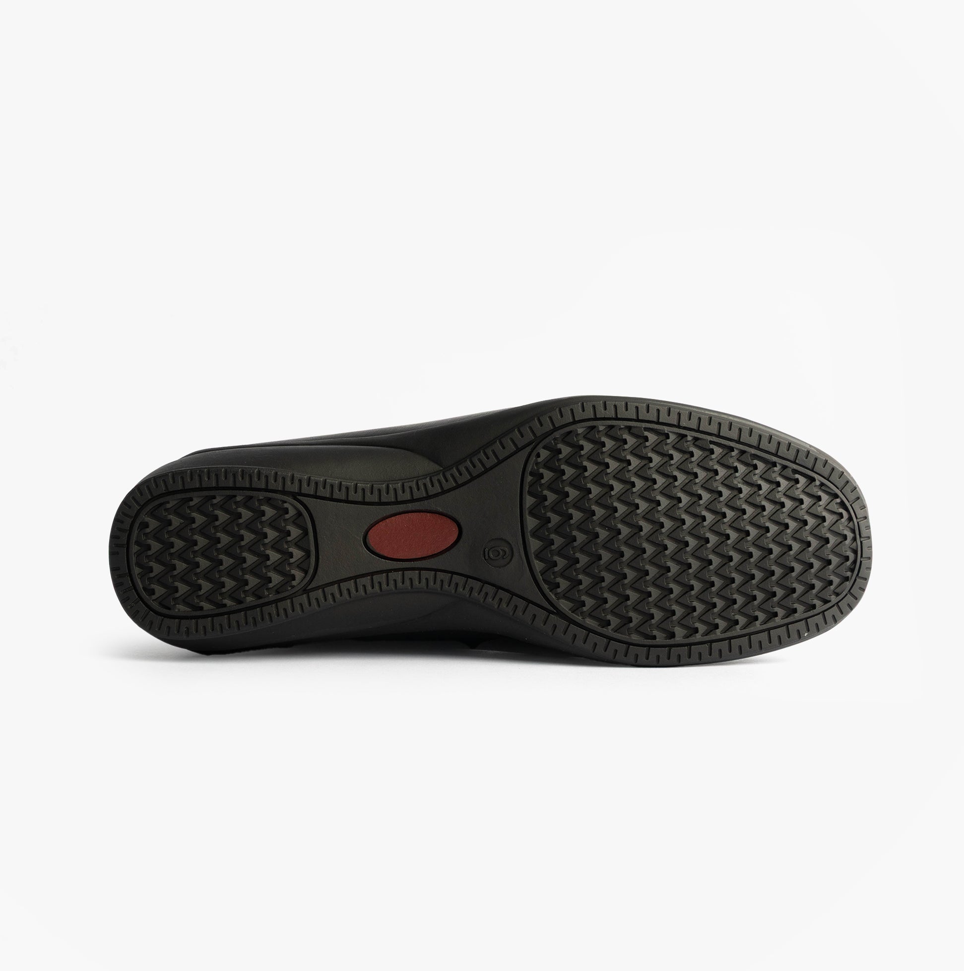 Boulevard L166A Ladies Shoes Black bottom view showing textured sole and design details.