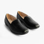 Boulevard L166A Ladies Shoes Black, front view, casual style, flat heel, PU material, elasticated side panel.