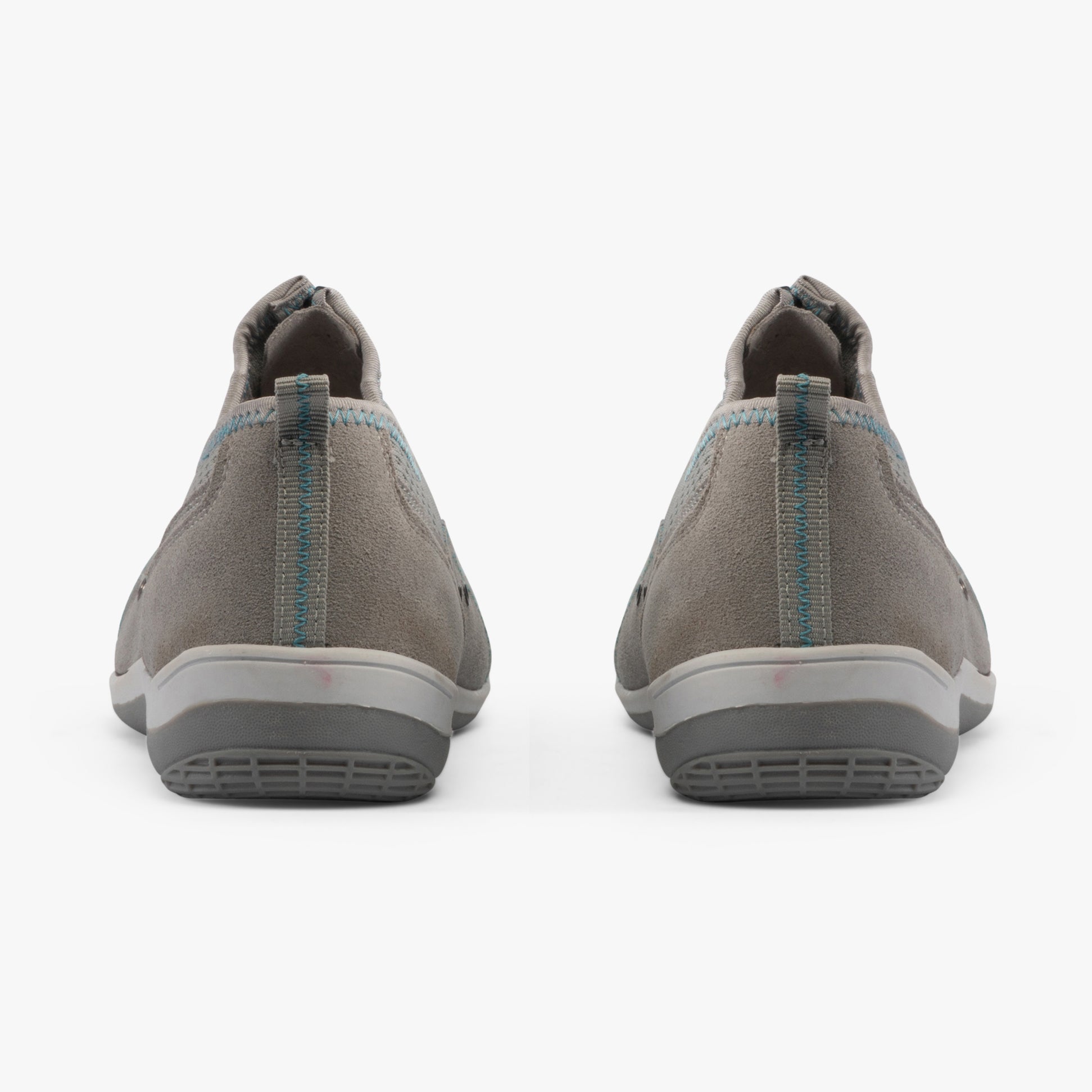 Boulevard KIMBERLEY Womens Centre Zip Mesh Leisure Shoes Grey