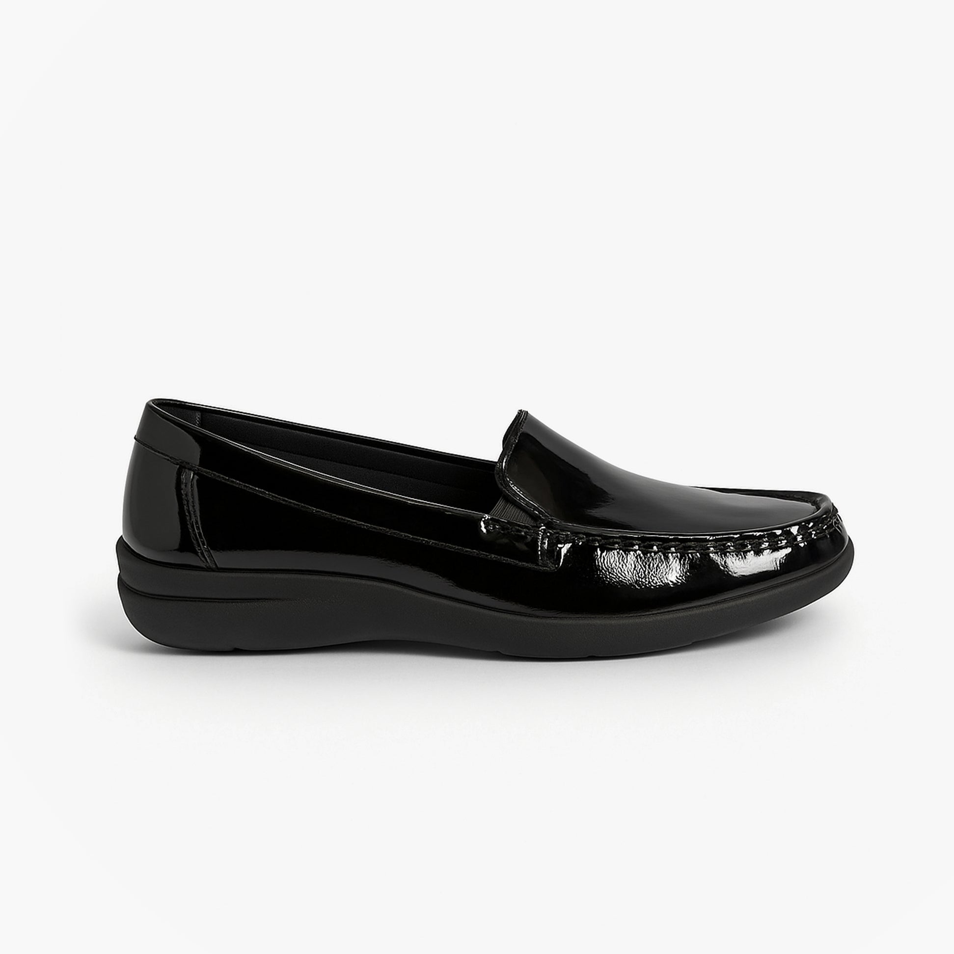Boulevard L381AP Ladies Shoes Black Patent