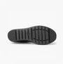 Boulevard L400A Womens Boots Black sole view featuring textured rubber material and supportive design.