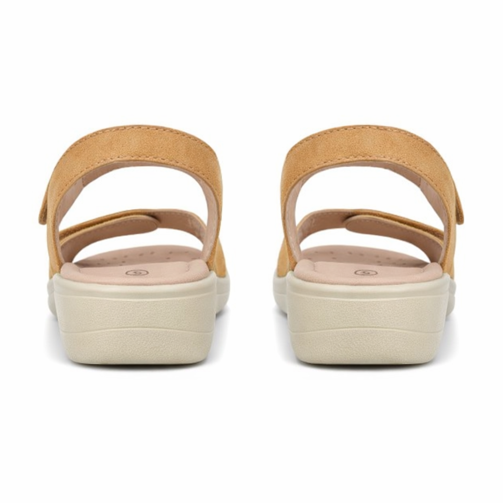 Ladies Cross Strap Sandals Beige