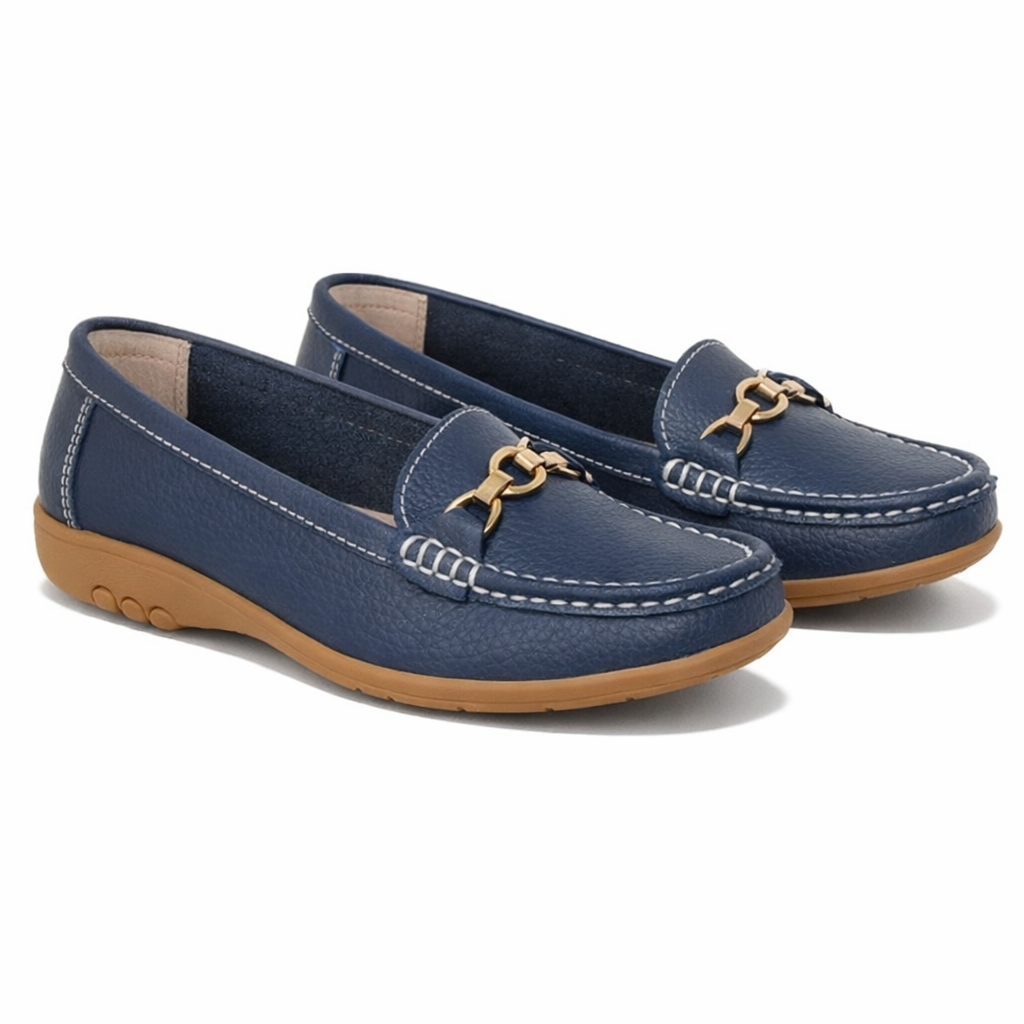 Ladies Loafers Navy Blue