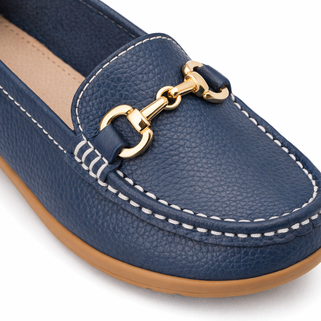 Ladies Loafers Navy Blue